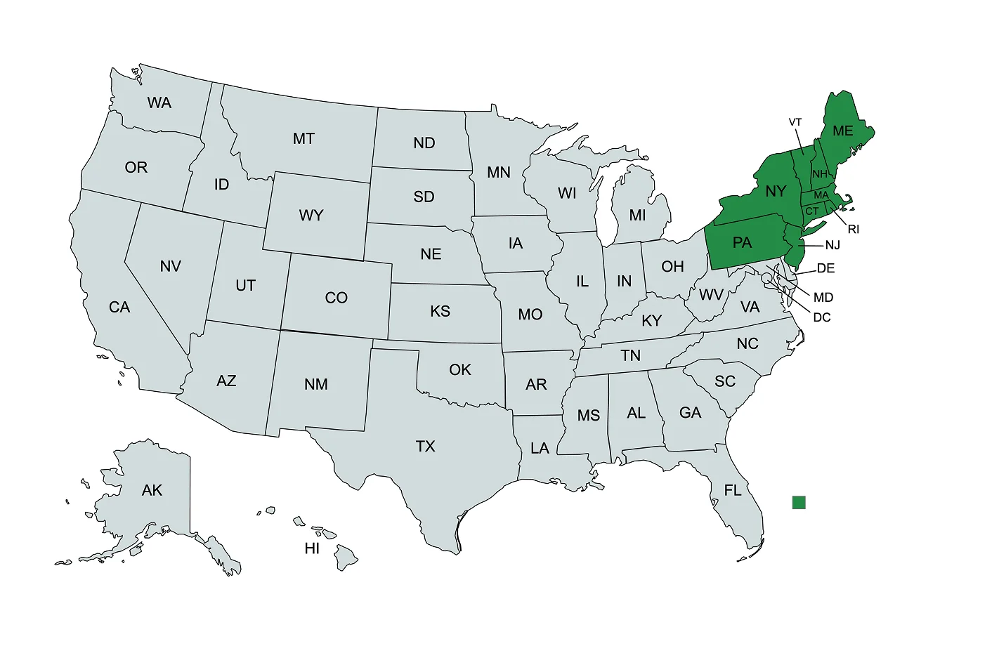 Northeast US Map