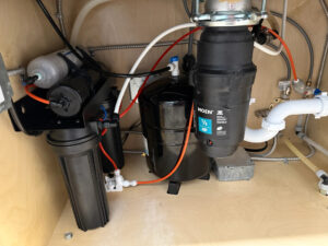 reverse osmosis system in client's home